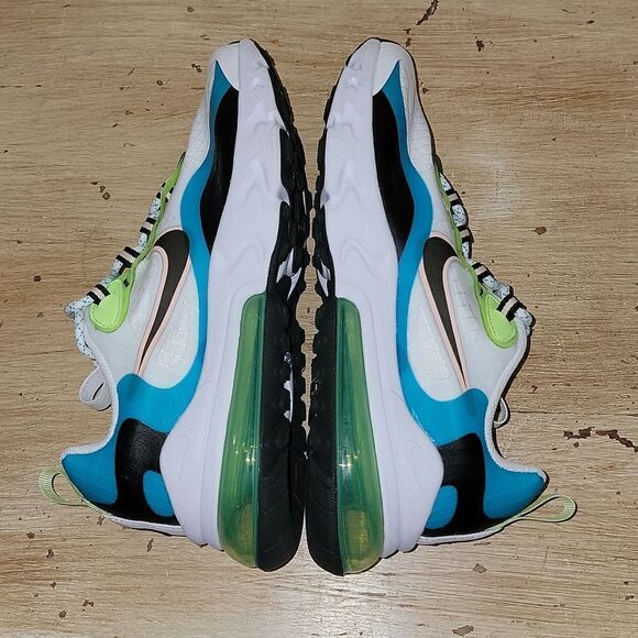 Nike Air Max 270 React SE GS 'Oracle Aqua' Shoes Size 5y Womens 6.5 - Picture 14 of 14